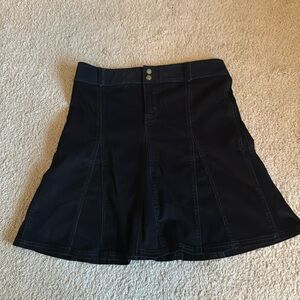 Athleta black corduroy skirt